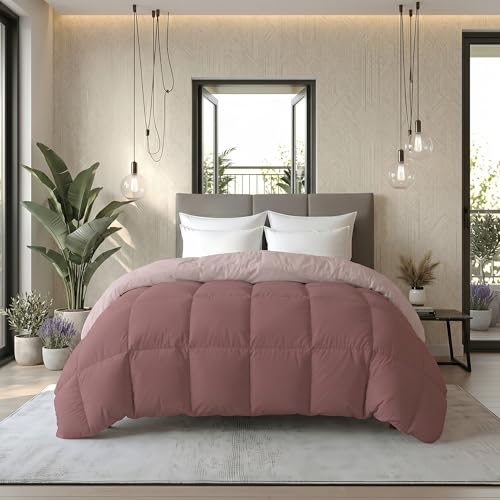 Image of Monte Carlo Symphony Solid Micro Reversible AC Comforter for Double Bed | 3 Ply Soft Comforter with 150 GSM Filling & 85 GSM Micro Fabric | Lightweight All Season Quilt | 87 x 95 Inch