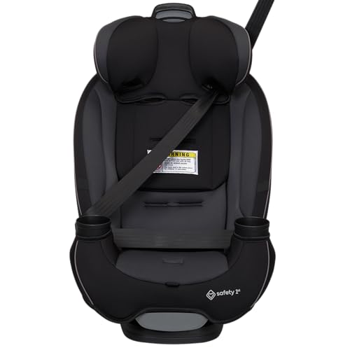Safety 1st Grow and Go All-in-One Convertible Car Seat, Rear Facing, 5-40 lbs, Forward Facing (30–65 lbs), High Back Booster Seat 40-100 pounds, Black Phantom