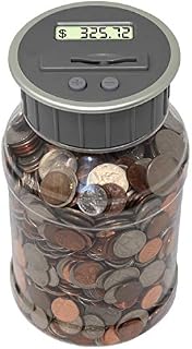 Teacher's Choice Digital Coin Bank, Savings Jar, and Piggy Bank | Automatic Coin