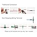 Electrical Wire Connectors, T-tap Quick Splice 16 awg with No Stripping of Wires ( Pack of 10 )