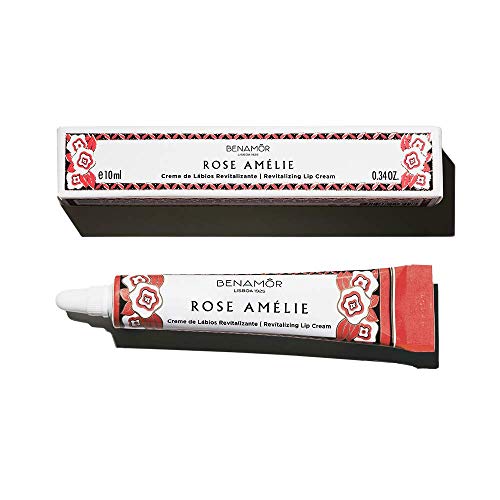 Benamôr - Crema Labial Revitalizante Rosa Amélie - Elaborada con un 99% de ingredientes naturales - Manteca de Karité, Aceite de Argán, Extracto de Rosa - Sin Parabenos - Tubo de 10ml Cover