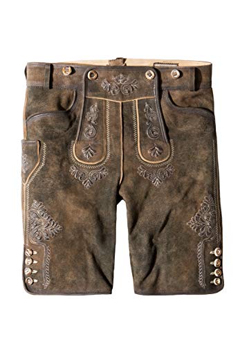 Stockerpoint Beppo4 Herren Trachtenlederhose, Bison Gespeckt, 52