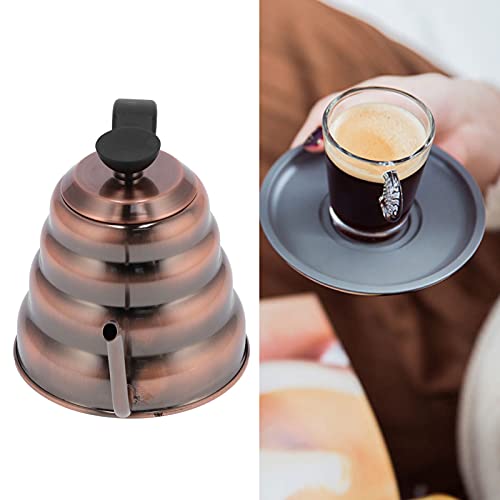 Chaleira de café, pote de pescoço de ganso 304 de aço inoxidável conveniente e prático para loja de