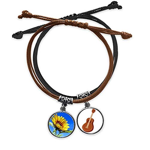 Pulsera de guitarra y girasoles DIYthinker ajustable para evitar alergias
