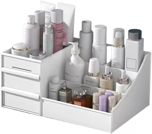 Organizador de Mesa Multiuso Porta Caneta Escritório Maquiagem Cosmeticos com Gavetas