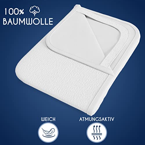 Dreamzie Matratzenschoner 160x200 wasserdichte Matratzenauflage und Oeko-TEX Zertifiziert Atmungsaktive 5