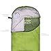CampFENSE Sleeping Bag Lightweight Portable Compact Backpacking Outdoor Hiking Camping Equipment Tools Gear for Kids Youth Adult Men Women with Compression Storage Bag (Light Green)