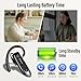Bluetooth Headset Wireless Freisprech Telefon mit headset mikrofon Freisprech-Bluetooth-Ohrhörer mit 20 Std Sprechzeit, 180 Std Standby , handy headset für Business/Büro/Autofahren, Tiefschwarz