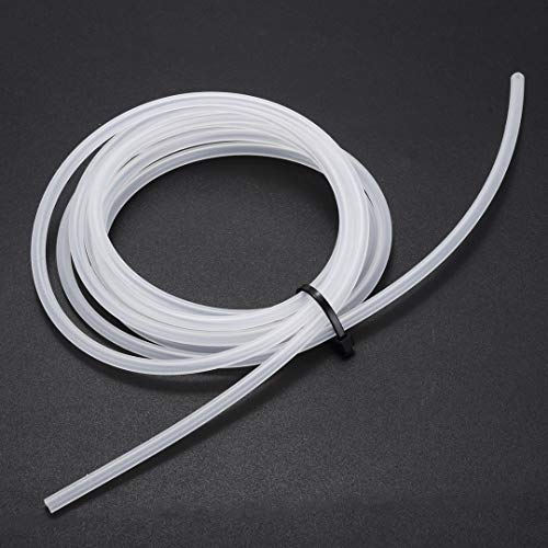 Quickun Pure Silicone Tubing, 1/16\" ID x 1/8\" OD High Temp Food Grade Tube Flexible Water Air Hose Pipe Line for Pump Transfer (9.84 Ft)
