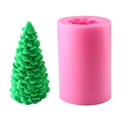 Moule de décoration de gâteau sapin 3D et chocolats festifs en silicone