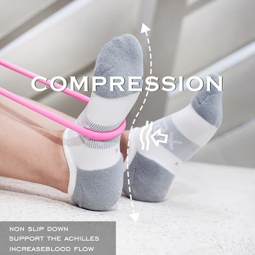 Image of BRISIRA Bamboo Viscose Coolmax Running Golf No Show Socks Women Compression Moisture Wicking Performance Low Cut Tab Athletic