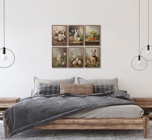 6Pcs-Retro-Bunny-Easter-Canvas-Wall-Art-Easter-Eggs-Wreath-Posters-Prints-Paintings-Rustic-Countryside-farmhouse-Pictures-Wall-Decor-for-Living-Room-Bedroom-Bathroom-Decoration-Unframed 6Pcs Retro Bunny Easter Canvas Wall Art Easter Eggs Wreath Posters Prints Paintings Rustic Countryside farmhouse Pictures Wall Decor for Living Room Bedroom Bathroom Decoration Unframed