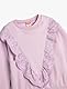 Koton Babygirl Sweatshirt Frill Detail Long Sleeve Crew Neck Soft Interior Cotton