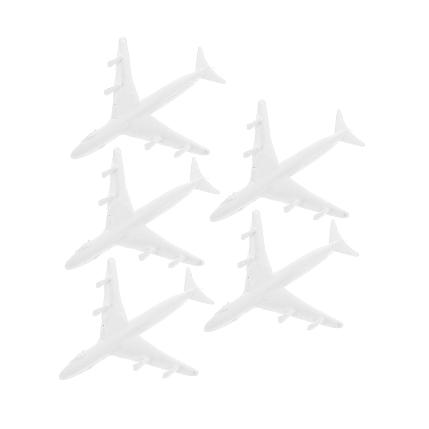 Abaodam High Precision Desktop Plane Ornament Set 5 Pcs Plastic Airplane Models Vintage Airplane Model Creative Plane Ornament Home Decor