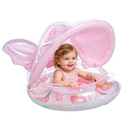 Flotante para nadar en familia: asiento de piscina infantil con parasol