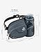 WATERFLY Gürteltasche Bauchtasche mit Flaschenhalter Damen und Herren, Atmungsaktiv Sport Hüfttasche für Laufen Radfahren Camping Klettern Reisen Wandern Joggen Hundetraining