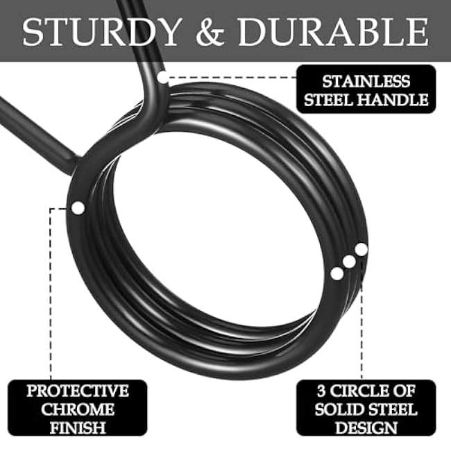 4 Pieces 2 Inch Dumbbell Spring Collars Barbell Clamps Locking Collars Clips for Weightlifting Exercise Fitness Training Supplies (Black)