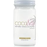 Pure Coconut Oil for Hair and Skin By COCO & CO. Clean, 100% RAW, Travel Size 4.5oz