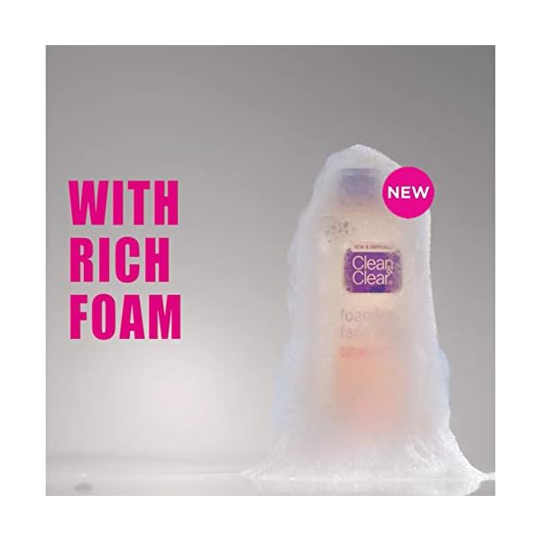 Clean-Clear-Essentials-Foaming-Facial-Cleanser-Oil-Free-Daily-Face-Wash-with-Glycerin-to-Remove-Acne-Breakout-Causing-Dirt-Oil-Makeup-Without-Over-Drying-8-fl-oz Clean & Clear Essentials Foaming Facial Cleanser, Oil-Free Daily Face Wash with Glycerin to Remove Acne Breakout-Causing Dirt, Oil & Makeup Without Over-Drying, 8 Fl Oz (Packaging may vary)