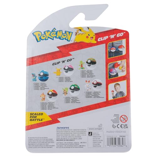 Pokémon Clip ‘N’ Go Scorbunny and Premier Ball - Includes 2-Inch Battle Figure and Premier Ball Accessory - Image 3