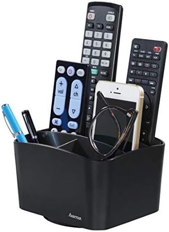 Hama 83839 | Remote Control Holder Agent, Black, 10.1 cm*15.0 cm*12.3 cm
