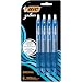 BIC Gel-ocity Retractable Gel Pen, Medium Point (0.7 mm), Blue, 4-Count