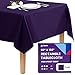 Gee Di Moda Rectangle Tablecloth - 60 x 102" Inch - Purple Rectangular Table Cloth for 6 Foot Table in Washable Polyester - Great for Buffet Table, Parties, Holiday Dinner, Wedding & More