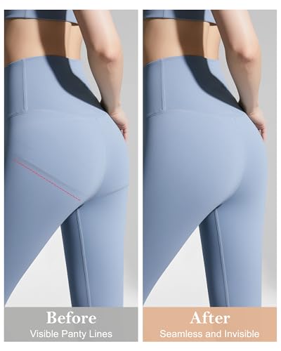 LEVAO Camel Proof Underwear for Women Seamless Underwear with Camel Concealer Toe No Show Yoga Bikini Workout Panties S-XXL4