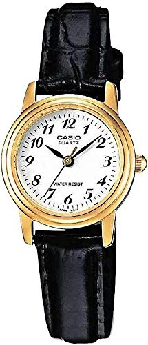 Preisvergleich Produktbild Casio Damen Analog Quarz Uhr mit Leder Armband LTP-1236PGL-7BEF