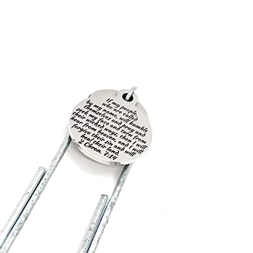 Christian Gift, If My People Will Pray, I Will Heal Their Land Bookmark, 2 Chron 4 17 Bookmark, Scripture Gift, Bible Bookmark