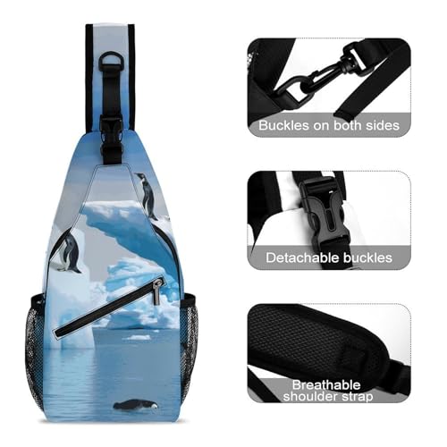 Bolso bandolera casual para viaje y senderismo miniatura 3