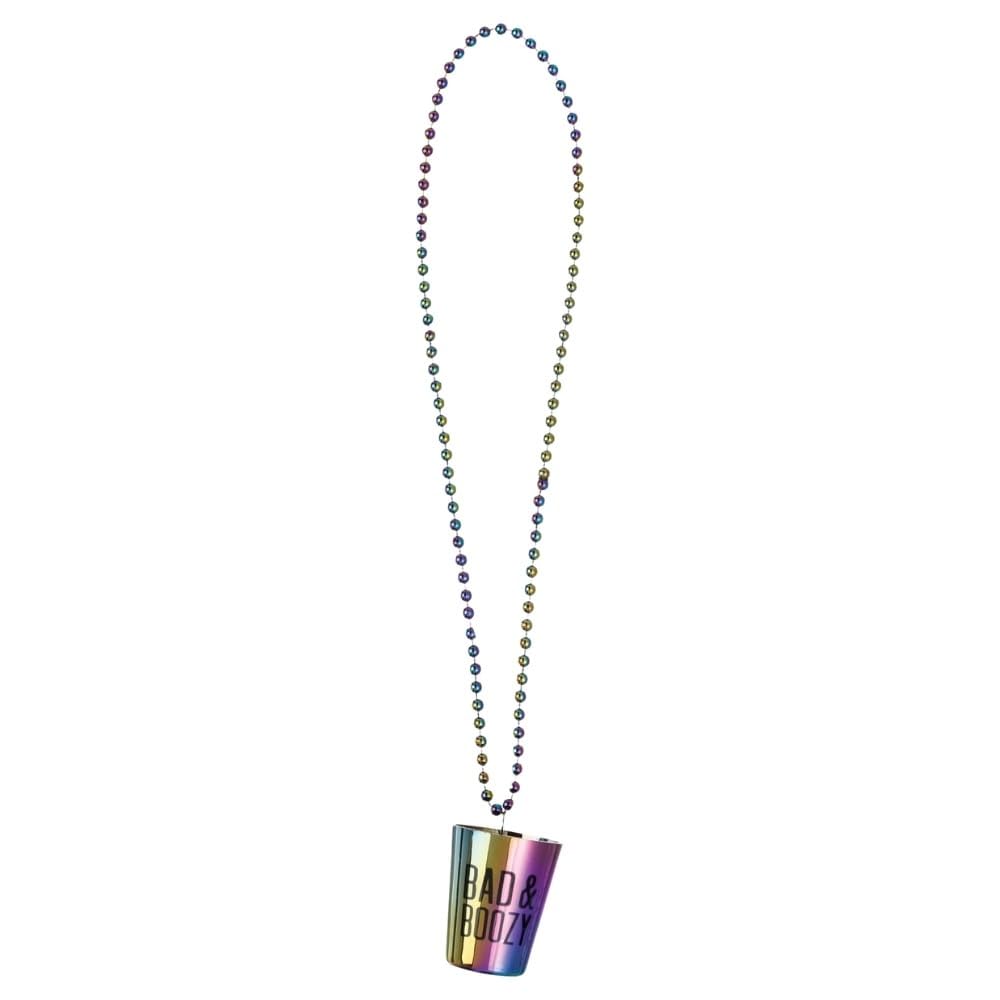 Ultimate Multicolor Finally 21 Shot Glass Necklace - 17" | Fun Plastic Design, Perfect Party Accessory for Your Milestone Birthday - 1 Pc.