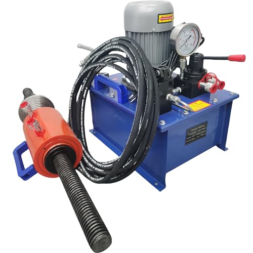 HQHAOTWU Hydraulic Crawler Pin Pressing Machine Excavator Sleeve Pressing Machine 70T Crawler Pin Dismantling Machine Sleeve Pressing Machine Track Pin Disassembly Machine With Integrated Pump 220V