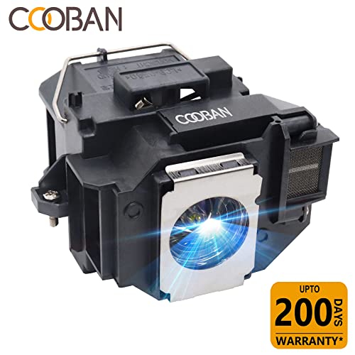 Image of COOBAN ELPLP54 /ELPLP58 Replacement Projector Lamp Bulb with Housing for Epson PowerLite Home Cinema 705HD EX71 EX51 EX31 H309A H310C H328A H328B H331A EX5200 EX7200 EX3200 EB-S9 PowerLite S7 S8+ S9