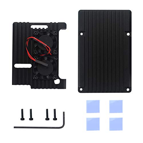 Qianly Cooler de Metal Duplo para Raspberry Pi 3/2 - Proteção e Refrigeração