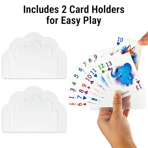 Image of Educational 6 in 1 Kids Card Games, Alphabet & Simple Math, Large Cards | 6 Themes Designed With Mordern Education Concepts, Go Fish, New Old Maid, Gift for Kids 4+, Card Holders Included