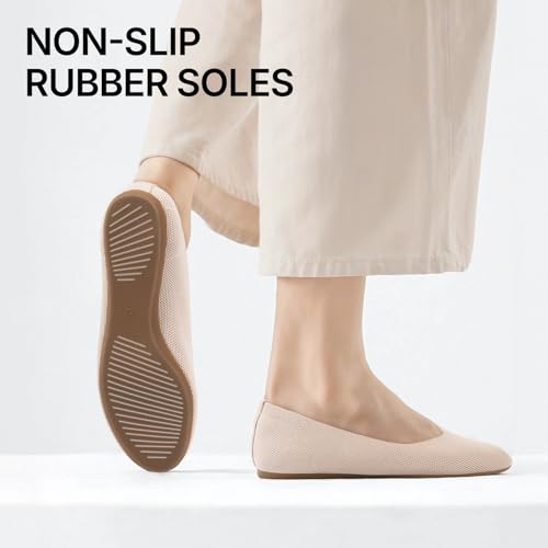 Image of Tanamo Ballet Flats for Women, Soft Knit, Work Travel Everyday Shoes