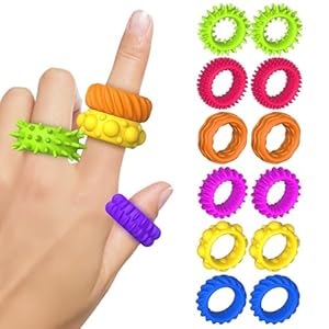 BelleVive 12er-Pack Sensorische Zappelringe