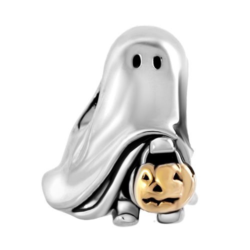 Spooky Ghost Charm Compatible with Pandora Charms Braceletss Women Haunted House Five Little Ghosts - Main Image