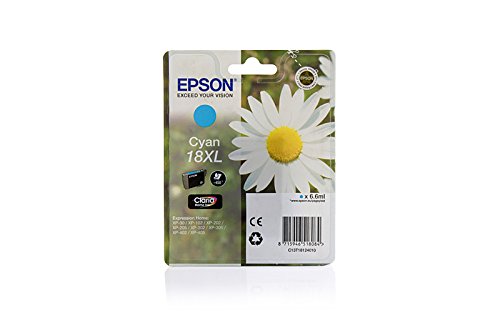 Cartouche d'encre Cyan Epson Expression Home XP-212 haute capacité 18XL d'encre