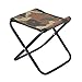 Wei li Firm Taburete Plegable Ligero portátil de Pesca for Acampar al Aire Libre Barbacoa Silla de Viaje for Acampar Asiento de montaña de Asiento de Campamento Taburetes (Color : Camouflage)