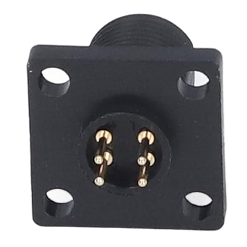 Conector tipo aviation 4 pines IP67 con rosca miniatura 4
