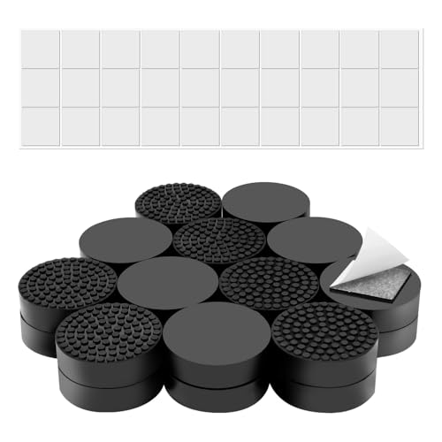 YUFDA 24 Pack Invisible Pot Feet with Enhanced Non-Slip Surface Grip Plant Pots and Flowers, Solid...