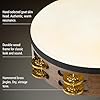 Meinl Percussion Vintage Headed Tambourine - 2-Row Tambourine - 10-inch Diameter - Siam Oak / Brass, Walnut Brown / Natural (TAH2V-WB) #2