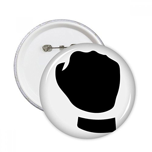 Badge bouton motif geste de poing taille M pour masquer une imperfection sur un vêtement
