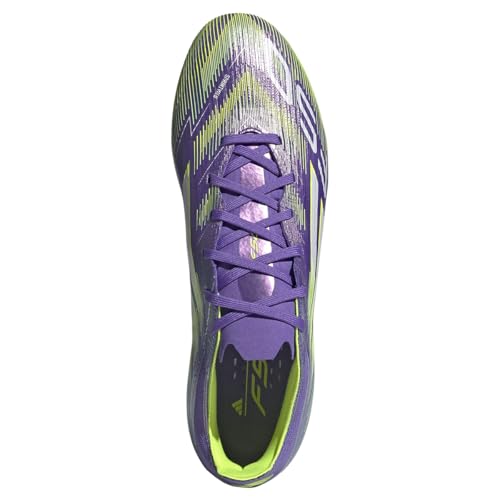 adidas Herren F50 Pro FG Fußballschuhe, Purple Rush/Cloud White/Lucid Lemon, 46 2/3 – Ansicht 4