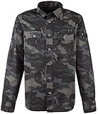 Brandit Camisa Ajustada Manga Larga Camuflaje Oscuro 6XL