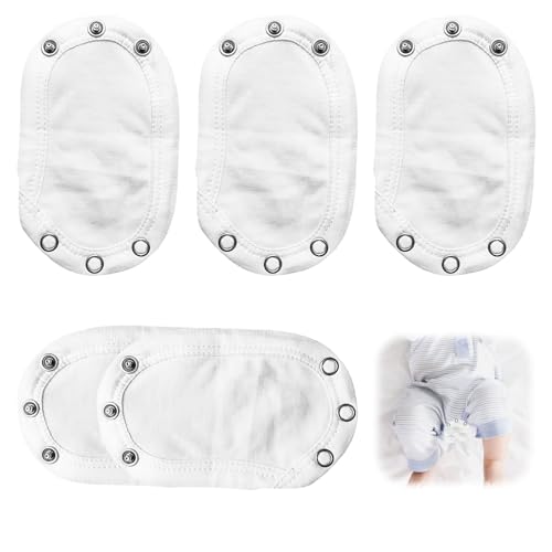 5 Stück Bodyverlängerung Baby Body Verlängerung Baby Body Erweiterung Kinder Universal für Einstellbare Bodysuit Extender Baumwollstoff Stoff Strampler Weste Doppellagiger Metallschnalle 9mm