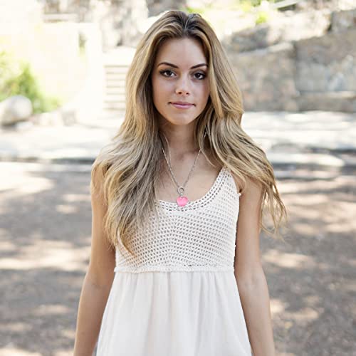 Uloveido Fashion Fruit Apple Shape Necklace for Women Platinum Plated 8 Colors CZ Crystal Apple-Shape Pendant Necklace for Lady Anniversary Birthday Jewelry Gift Y19532