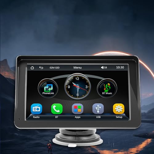 Lecteur multimédia automobile avec image inversée et navigation de smartphone - 4